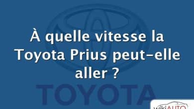 À quelle vitesse la Toyota Prius peut-elle aller ?